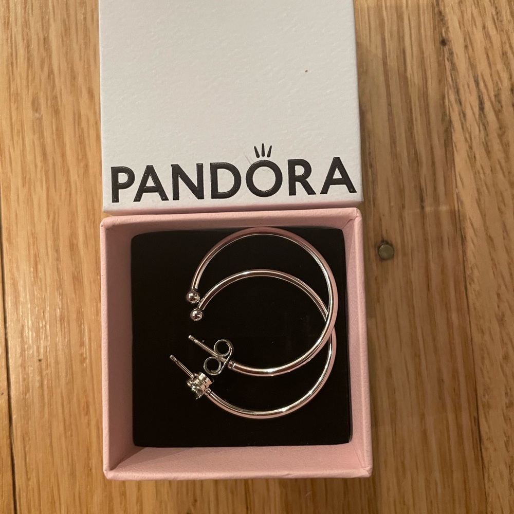 Pandora hoop earrings